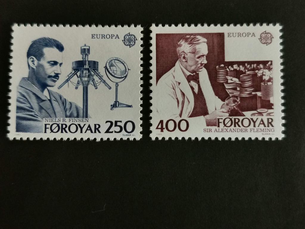 Îles Féroé/Foroyar 1983 - Europe CEPT - scientifiques **, Timbres & Monnaies, Timbres | Europe | Scandinavie, Enlèvement ou Envoi