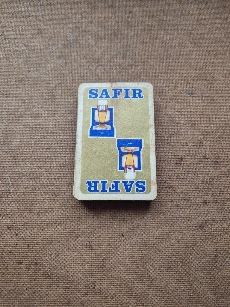Jeu de cartes Safir, Collections, Marques de bière, Enlèvement ou Envoi, Utilisé, Autres types, Autres marques
