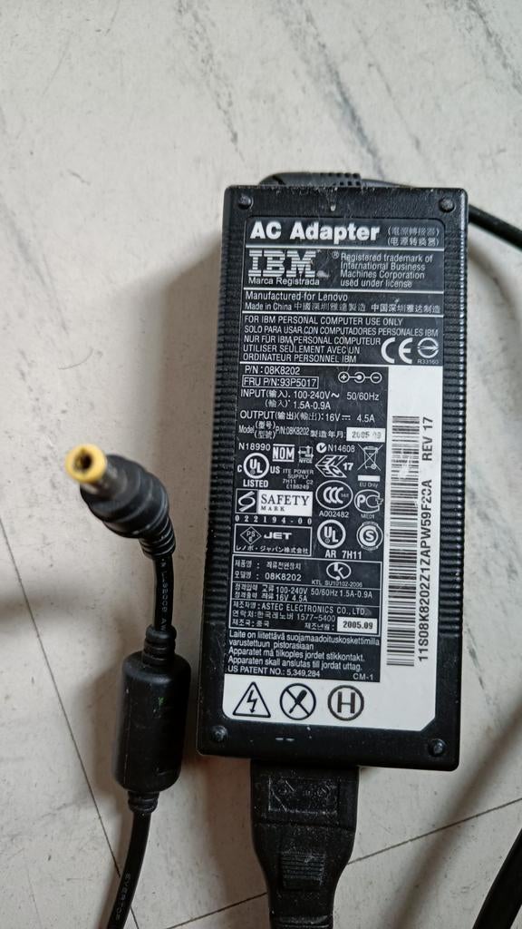 chargeur PC PORTABLE Lenovo IBM, Computers en Software, Gebruikt, Lenovo