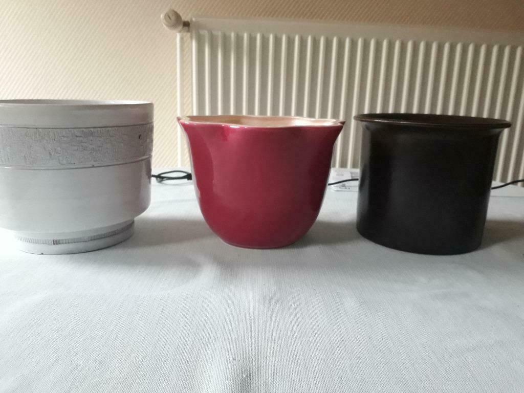 Diverse bloempotten/ cachepots, Ophalen, Steen, Gebruikt, Binnen
