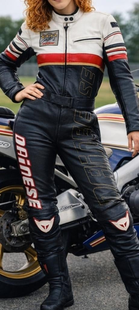 Combinaison Dainese  replica Eddie Lawson, taille S., Motos, Dainese, Seconde main, Enlèvement ou Envoi, Femmes