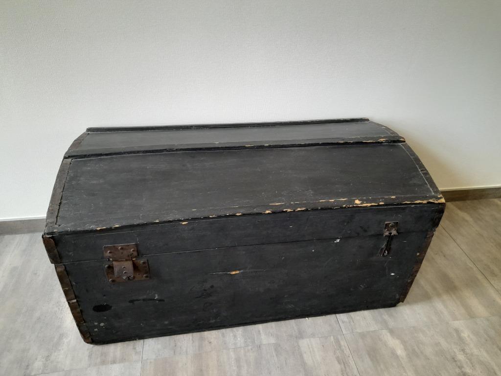 Grote, houten kist, Enlèvement, Utilisé, 50 à 100 cm, Moins de 50 cm