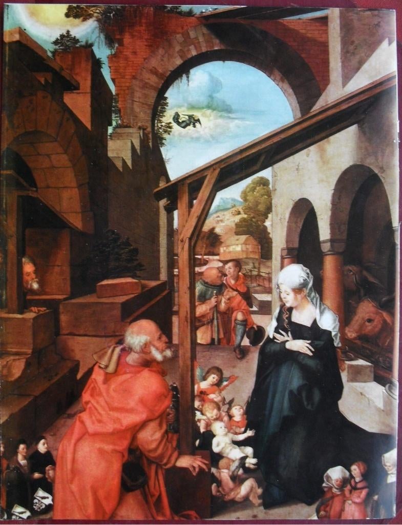 Poster Geboorte Christus (Albrecht Dürer) 23 x 30 cm., Rechthoekig Staand, Verzenden, A4 of kleiner, Zo goed als nieuw