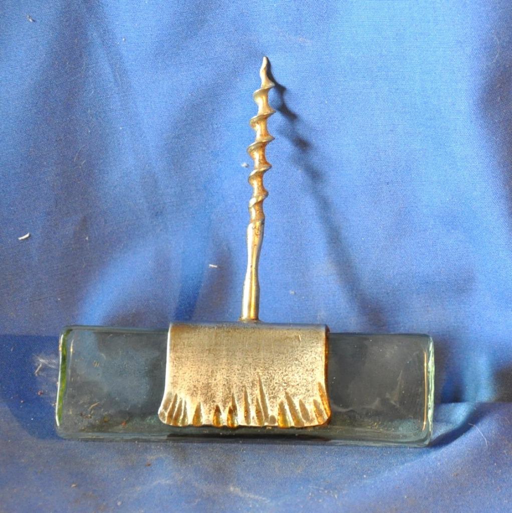 tire bouchon poignée en verre massif (20128), Enlèvement ou Envoi