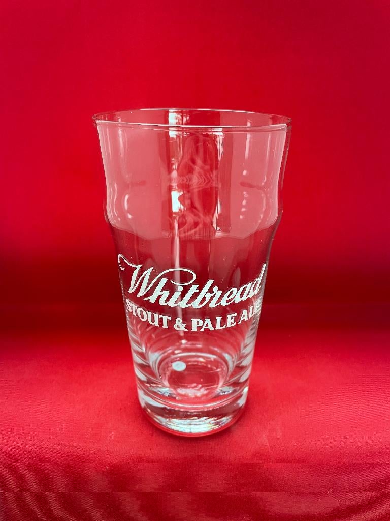 bierglas Whitbread Stout&Pale Ale Martinas, Verzamelen, Ophalen of Verzenden, Gebruikt, Bierglas