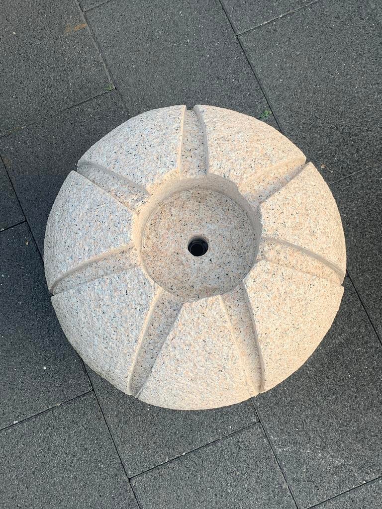 Beige granieten waterbol, doorsnee 50cm, Tuin en Terras, Ophalen, Gebruikt, Graniet, Waterornament