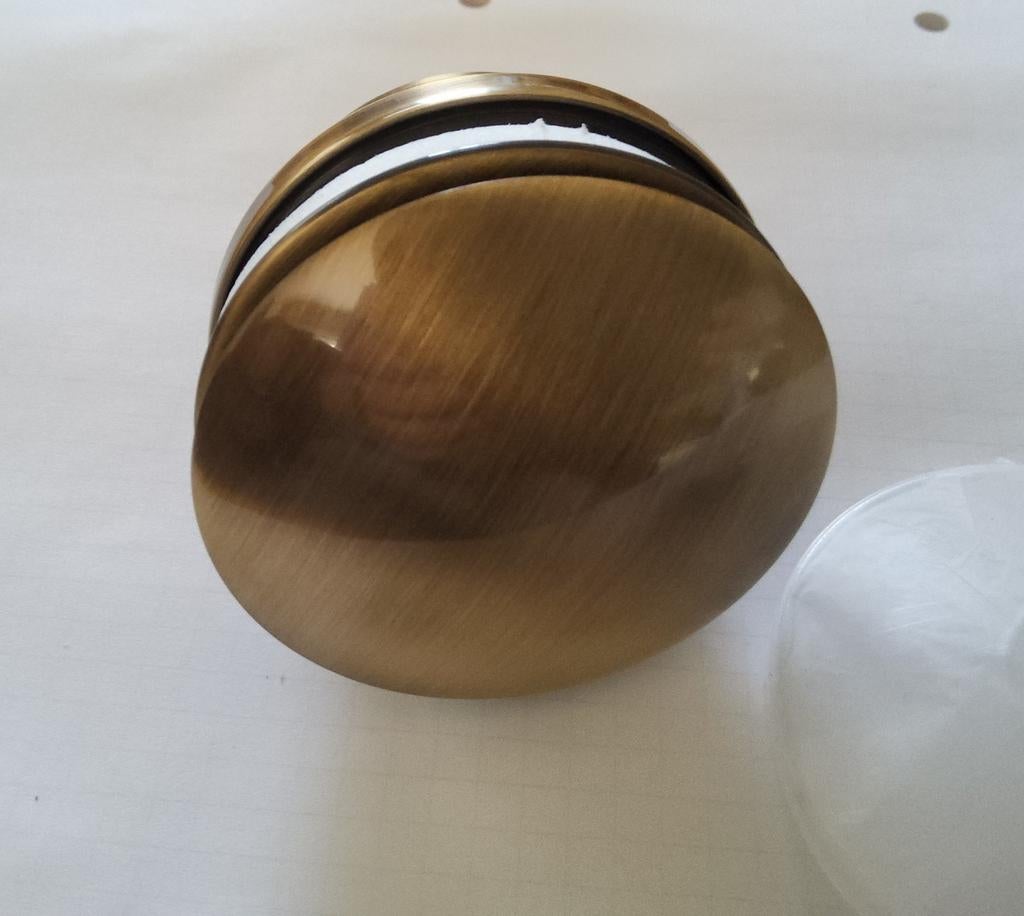 Wastafelplug koperkleurig - Nieuw, Ophalen of Verzenden, Nieuw, Koper, Wastafel