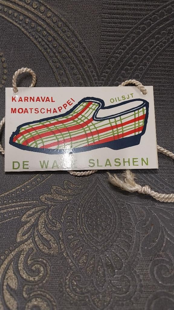 Plastieken medaille De Ware Slashen Aalst Carnaval Oilsjt, Ophalen of Verzenden, Overige materialen
