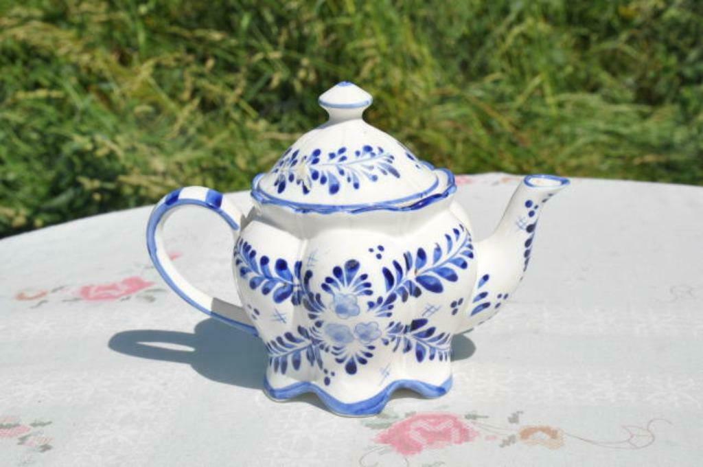 §  theiere delft decor moulin, Ophalen of Verzenden