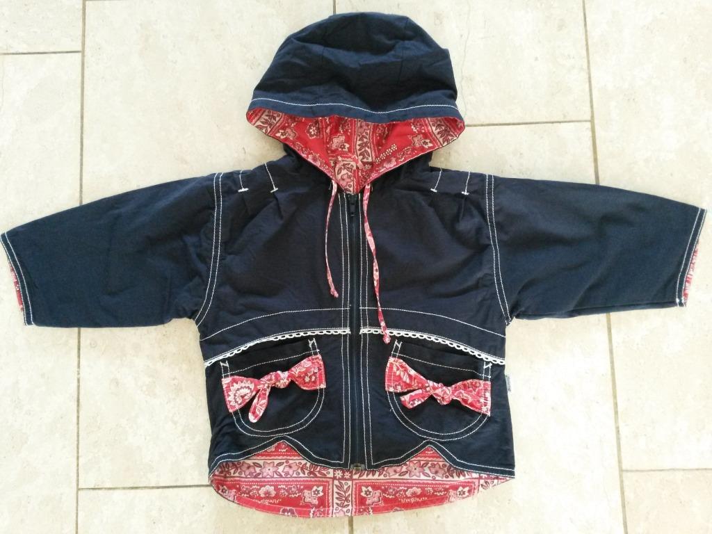 Vintage jas - maat 74, Kinderen en Baby's, Babykleding | Maat 74, Zo goed als nieuw, Meisje, Jasje, Ophalen of Verzenden