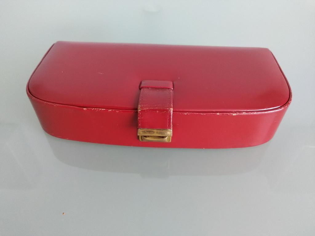 Plumier vintage en cuir, Enlèvement ou Envoi, Utilisé