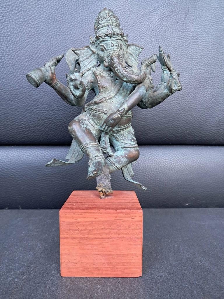 Statue en bronze de Ganesh dansant/Nritya Ganapati/Inde, Enlèvement ou Envoi