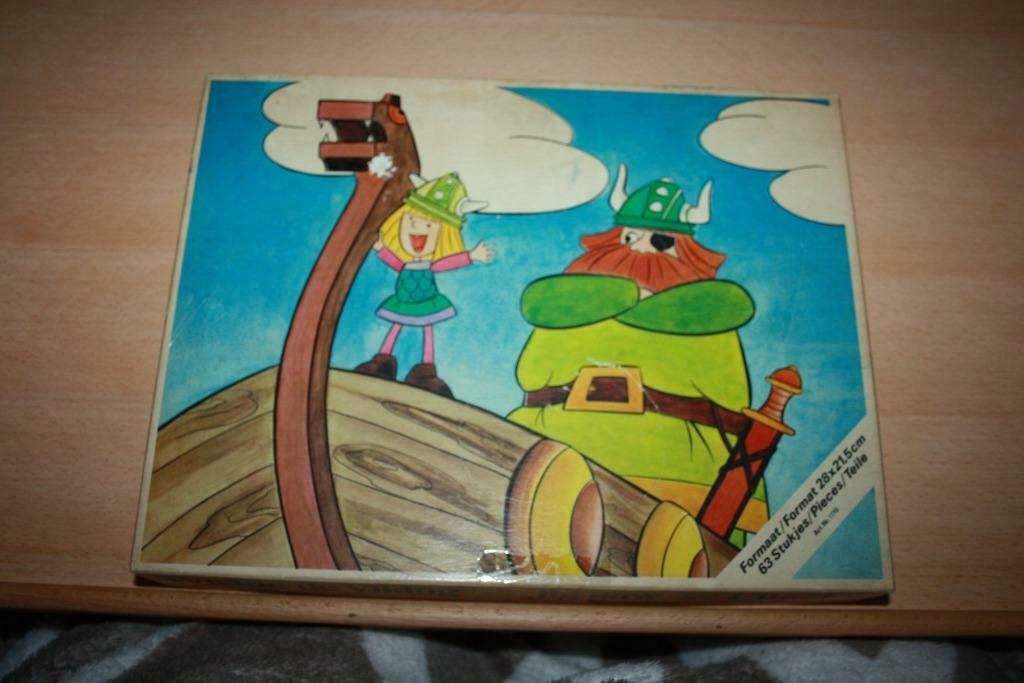 Puzzel Wickie de Viking in de originele doos., Enlèvement ou Envoi, Plus de 50 pièces, Utilisé