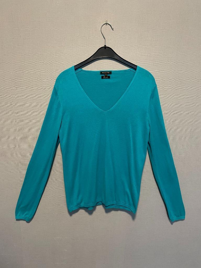 Turquoise truitje van Massimo Dutti (M), Maat 38/40 (M), Massimo Dutti, Blauw, Ophalen of Verzenden