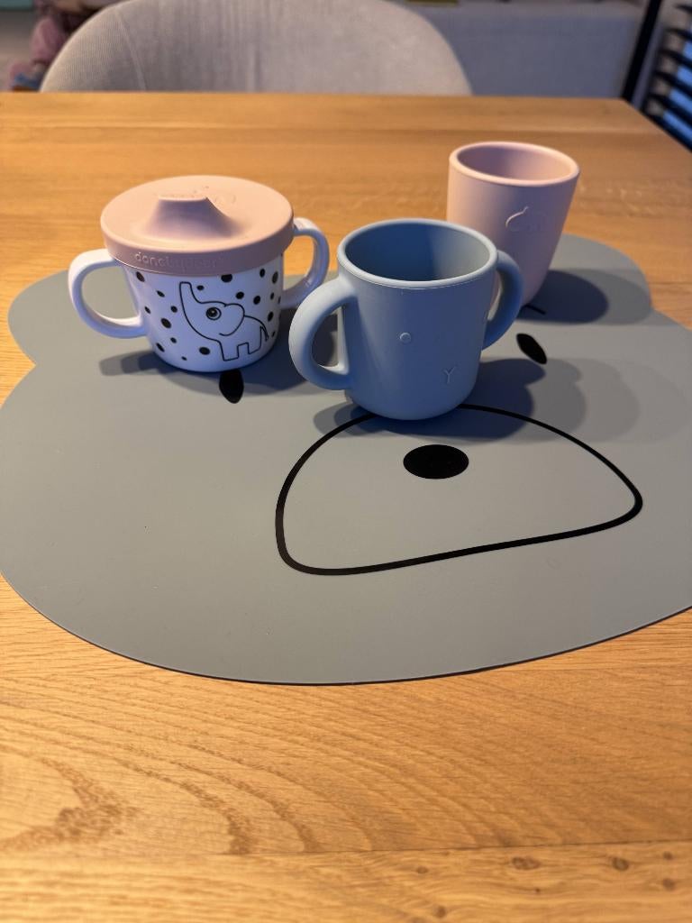 placemat + kinderbekers, Ophalen