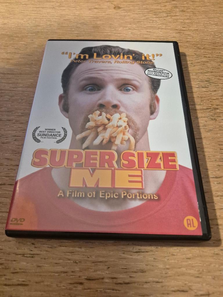 Dvd Super size me, Cd's en Dvd's, Dvd's | Documentaire en Educatief, Alle leeftijden, Ophalen of Verzenden, Zo goed als nieuw