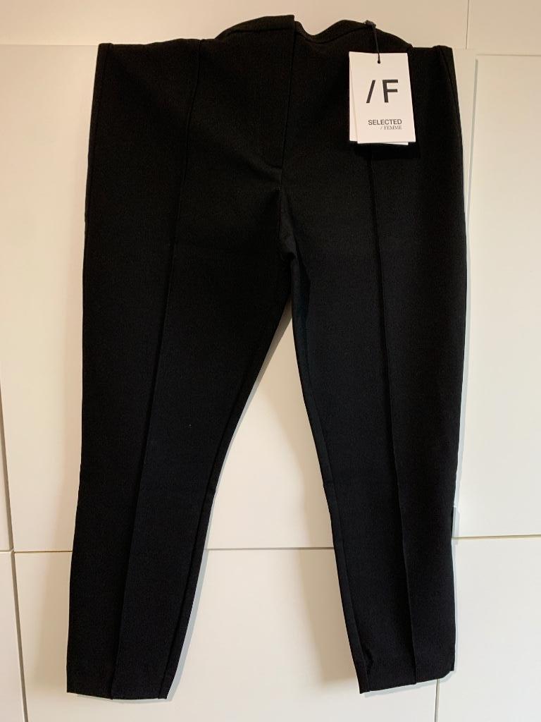 Pantalon noir - Selected - Taille 40 - Neuf avec étiquette, Kleding | Dames, Maat 38/40 (M), Verzenden, Zwart, Nieuw