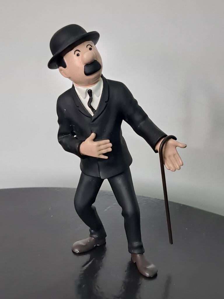TinTin Dupont Pixi Paris debout grand modele ref 40002, Ophalen, Kuifje, Zo goed als nieuw, Beeldje of Figuurtje