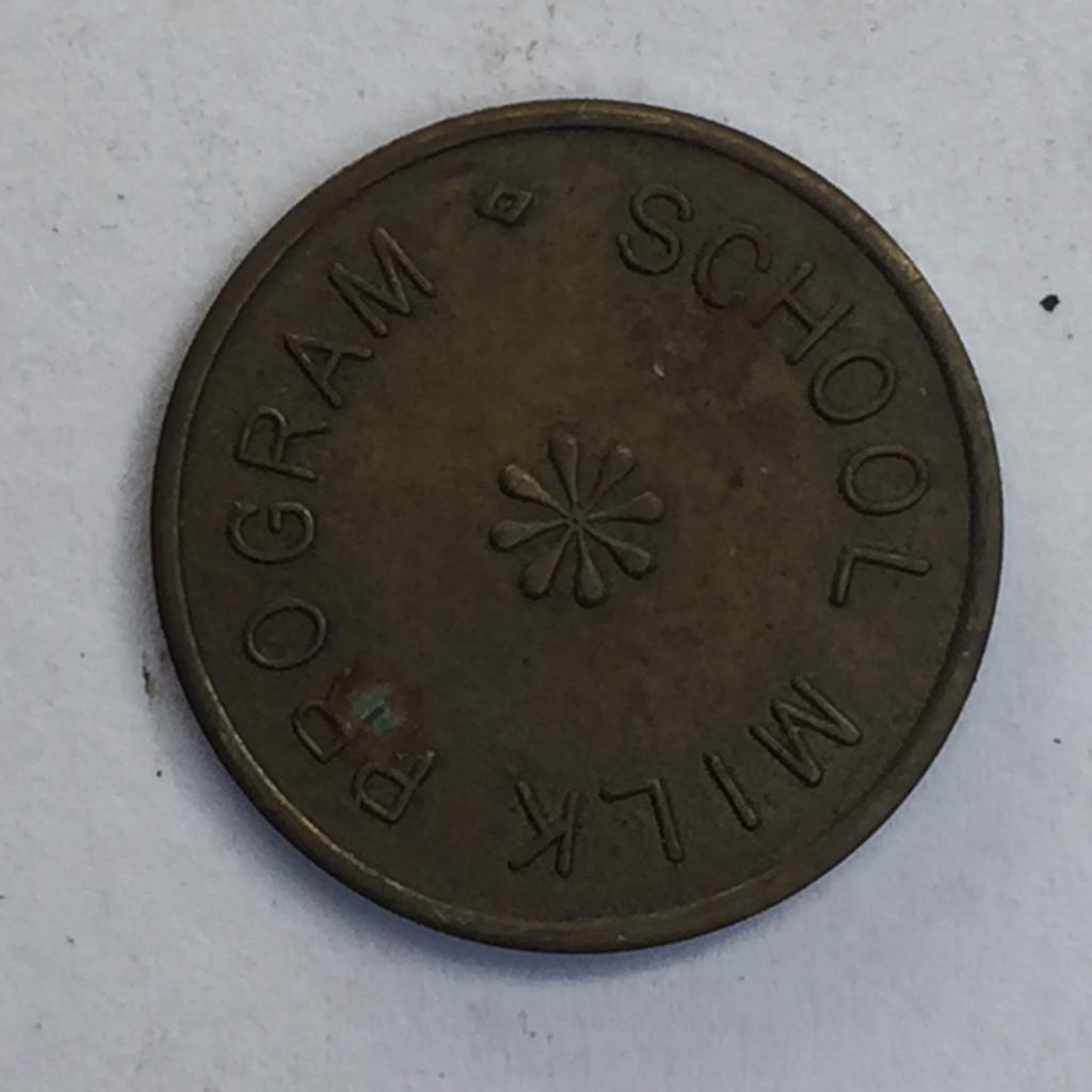 Jeton, jeton, programme de lait scolaire, 22 mm, Enlèvement ou Envoi, Autres matériaux