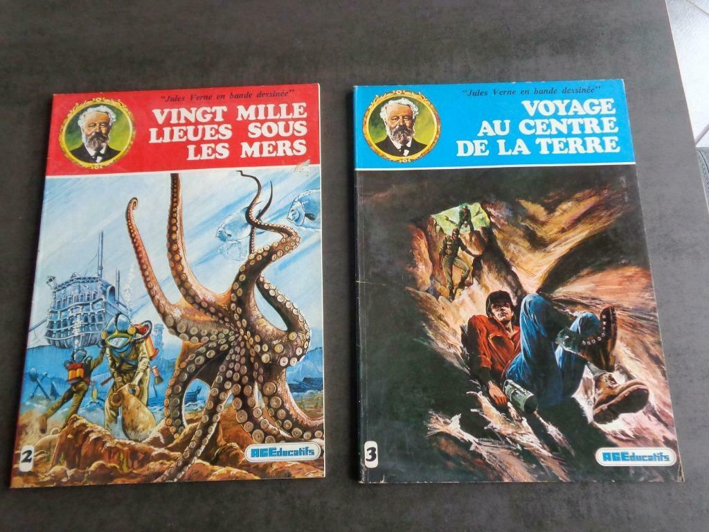 2 strips "Jules Verne in strips", Ophalen