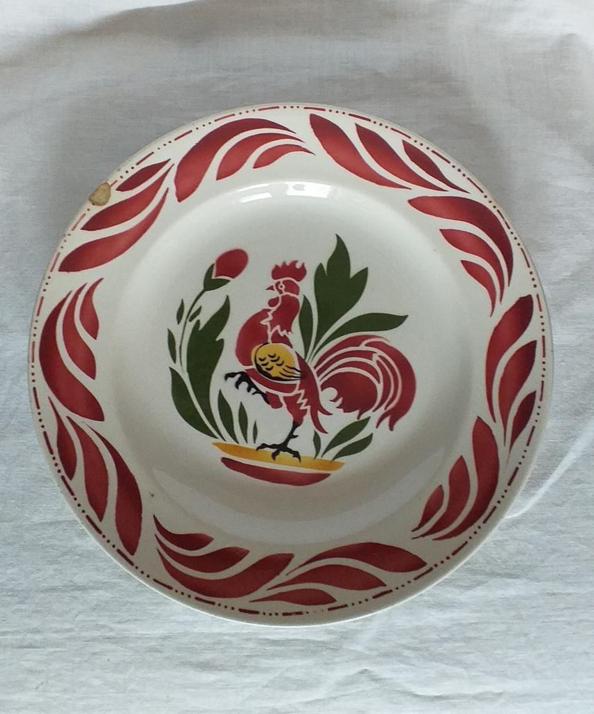 assiette plate Boch Freres, Antiquités & Art, Enlèvement ou Envoi