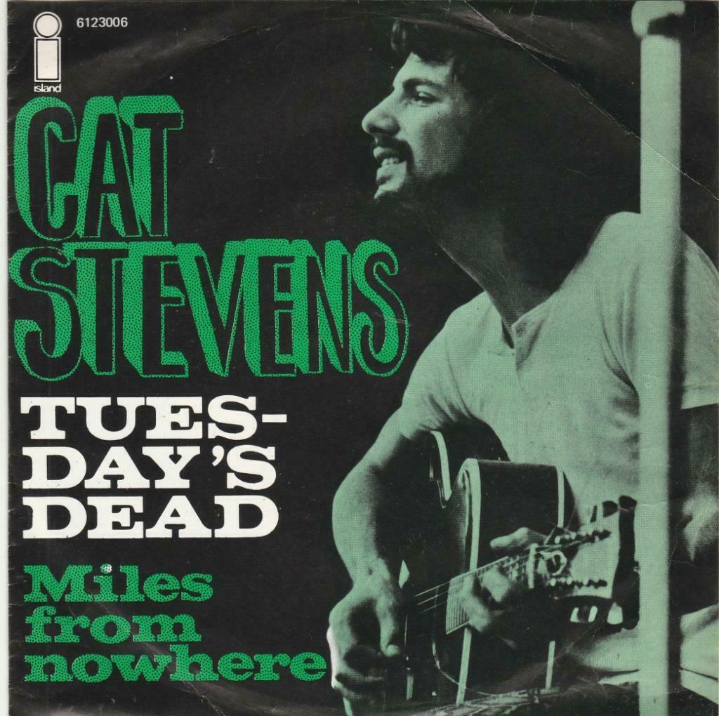 45T: Cat Stevens: Tuesday's dead : FolkRock, Gebruikt, 7 inch, Single, Ophalen of Verzenden