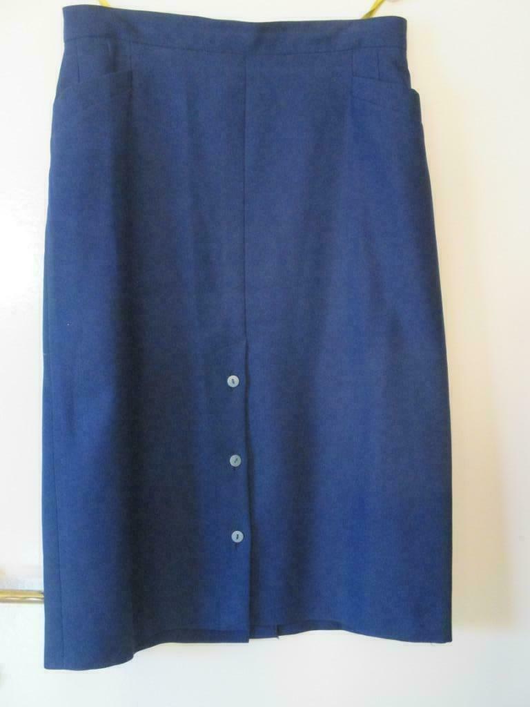 jupe bleu foncé taille 46, -, Enlèvement ou Envoi, Porté, Taille 46/48 (XL) ou plus grande