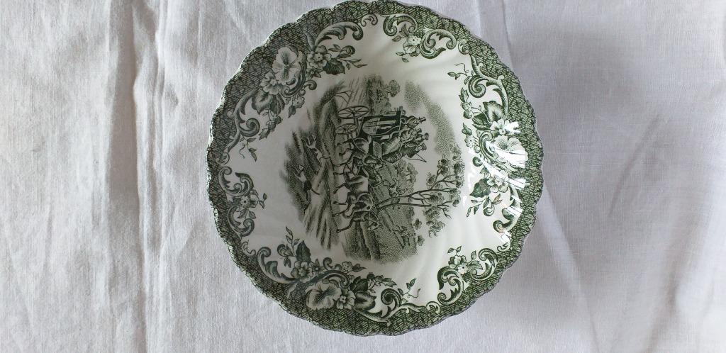 Groene schotel, Antiek en Kunst, Ophalen of Verzenden