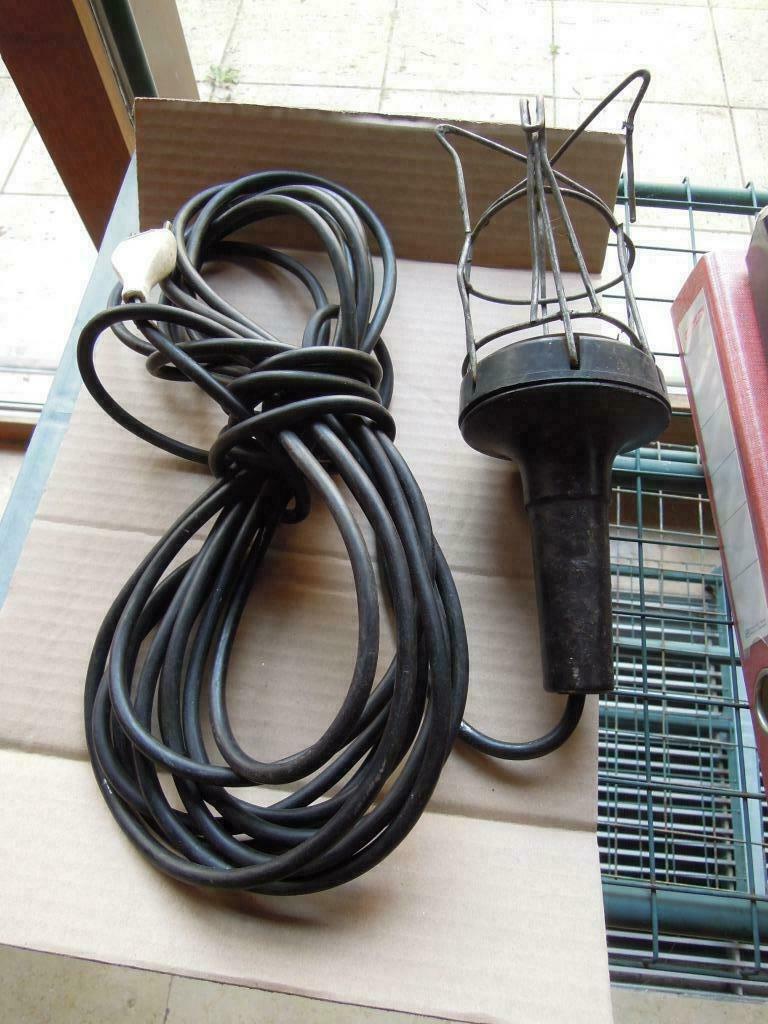 Lampe de course à câble Baladeuze 9,6 m, fil métallique en c, Enlèvement ou Envoi, Utilisé, Lampe