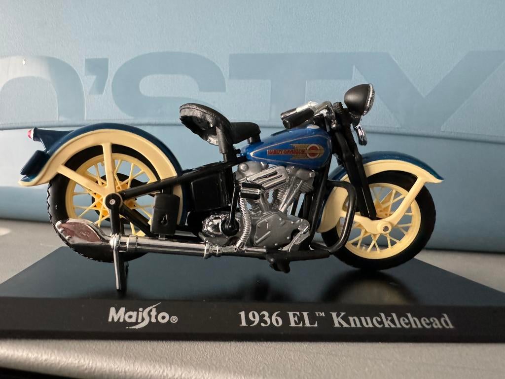 Maisto Harley-Davidson 1936 EL Knucklehead, Ophalen of Verzenden, Zo goed als nieuw