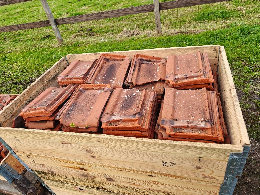 Oude dakpannen, Ophalen, Gebruikt, Steen of Klei, 15 m² of meer