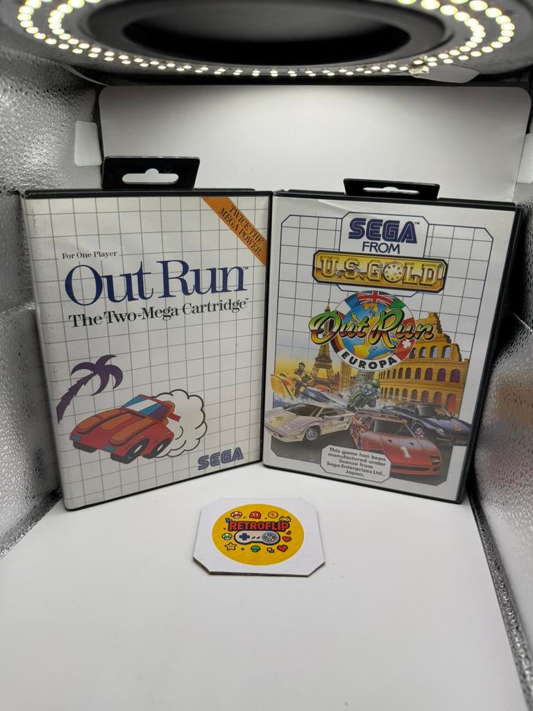 Out Run + Out Run Europa Sega Master System Bundle Lot, Enlèvement ou Envoi, 1 joueur, Aventure et Action, Utilisé