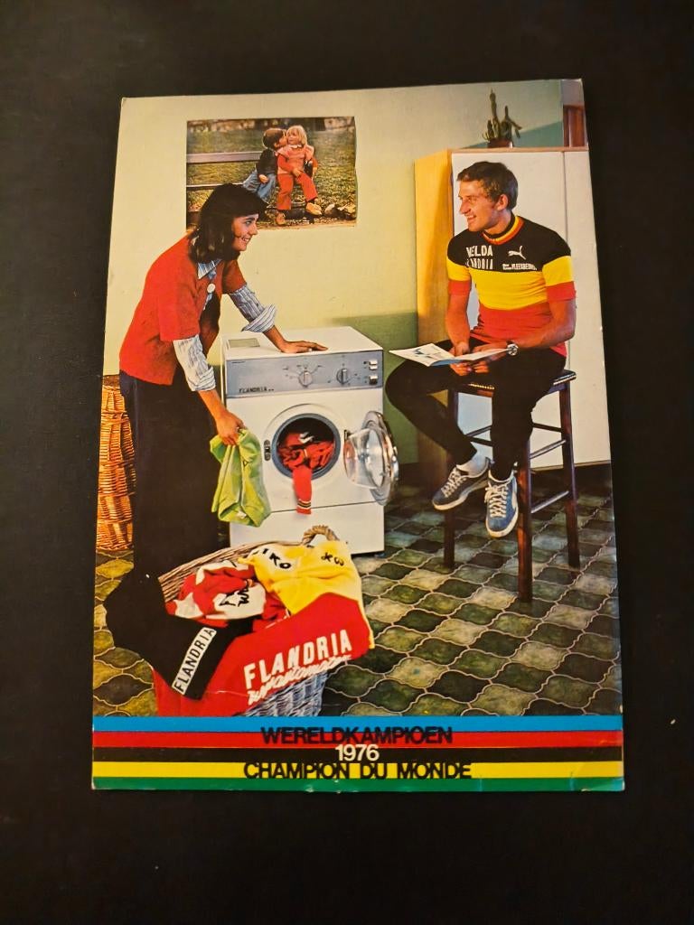 Wielerkaart Freddy Maertens (1976), Verzamelen, Ophalen, Zo goed als nieuw, Poster, Plaatje of Sticker