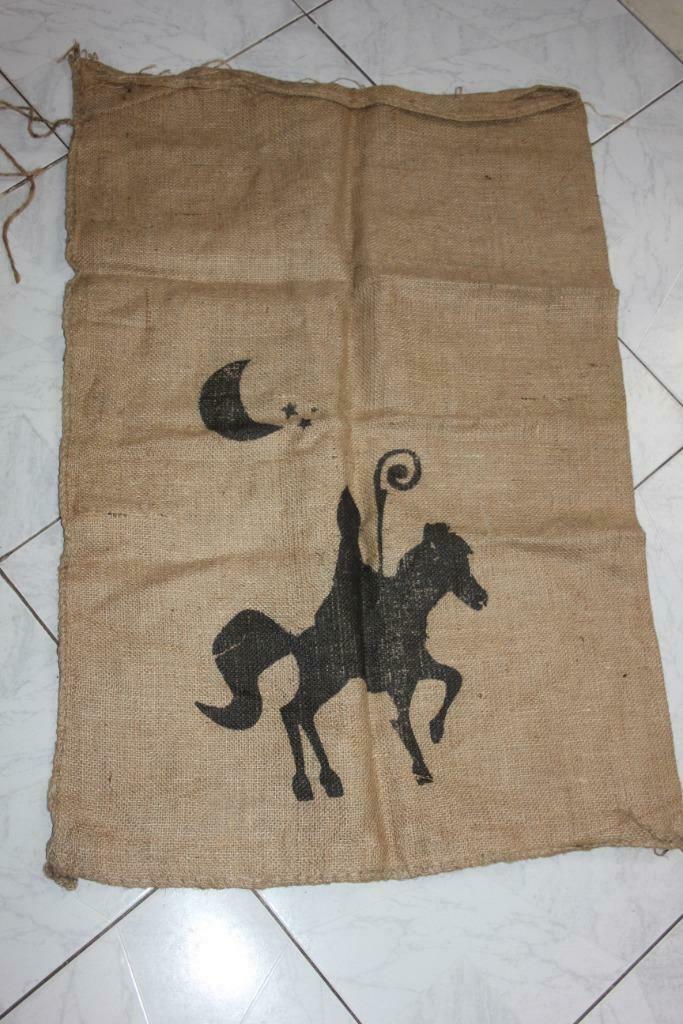 Grand sac St Nicolas en toile de jute, Enlèvement ou Envoi, Utilisé