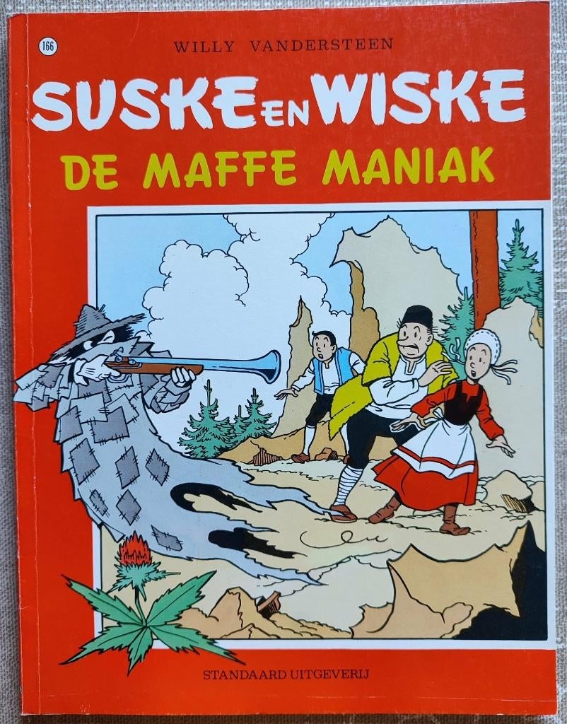 strip 166 Suske en Wiske, Eén stripboek, Ophalen of Verzenden, Gelezen, Willy Vandersteen