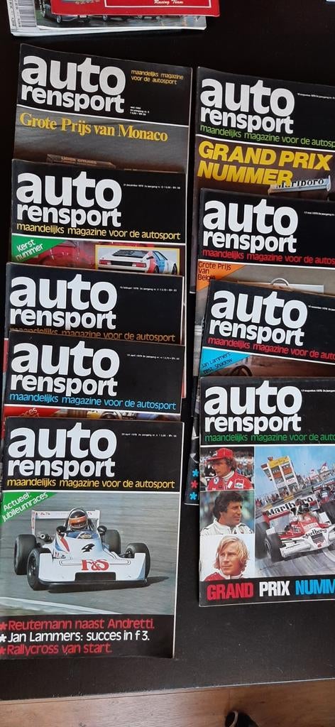Autorensport jaren 1977  1981    14 stuks, Enlèvement ou Envoi, Comme neuf