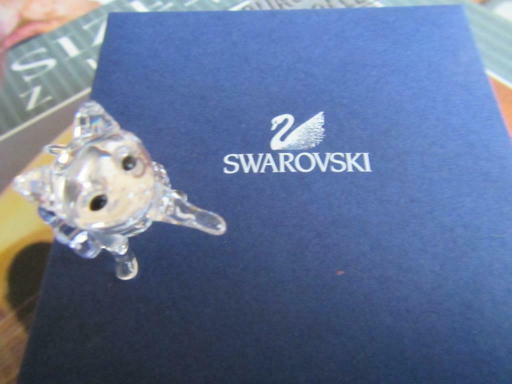 swarovski petit chat au noeud bleu, Enlèvement, Comme neuf, Figurine