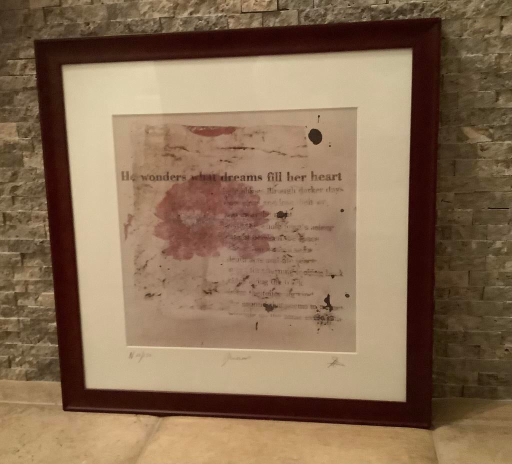 Lithographie Dreams de Natasha Pirnay, Enlèvement
