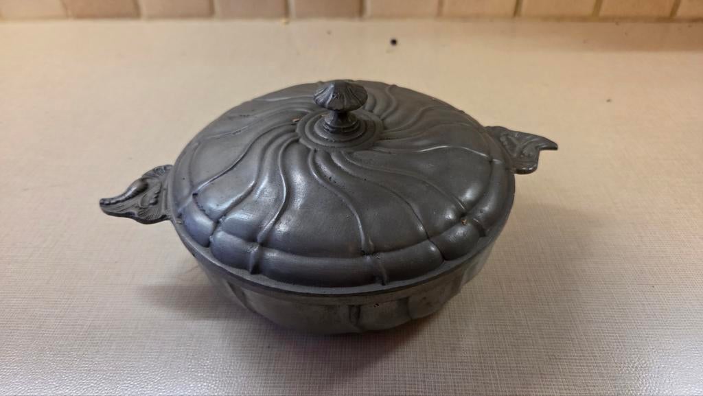 Tinnen potje en schaaltje., Antiek en Kunst, Ophalen