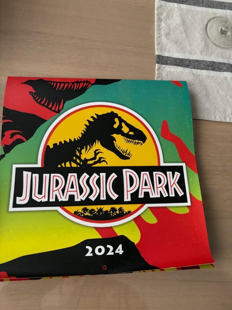 Grand calendrier 2024 Jurassic Park, Enlèvement ou Envoi, Calendrier annuel, Comme neuf