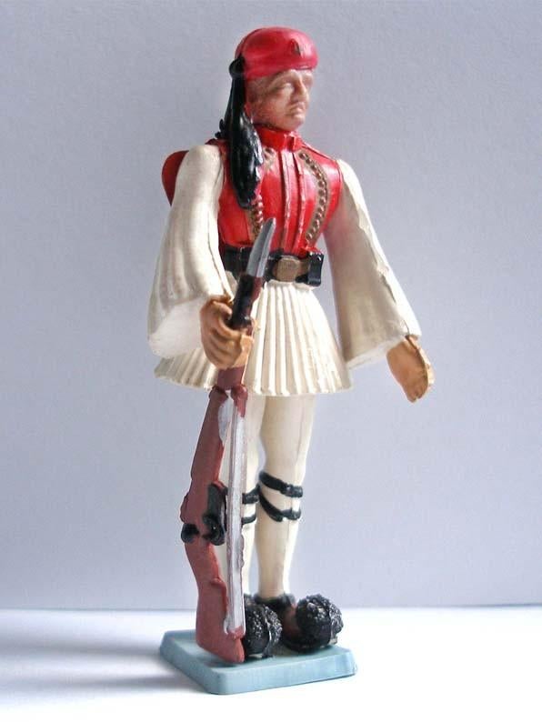 Figurine ancienne soldat Grecque. (Marque AOHNA), Collections, Envoi, Neuf, Humain