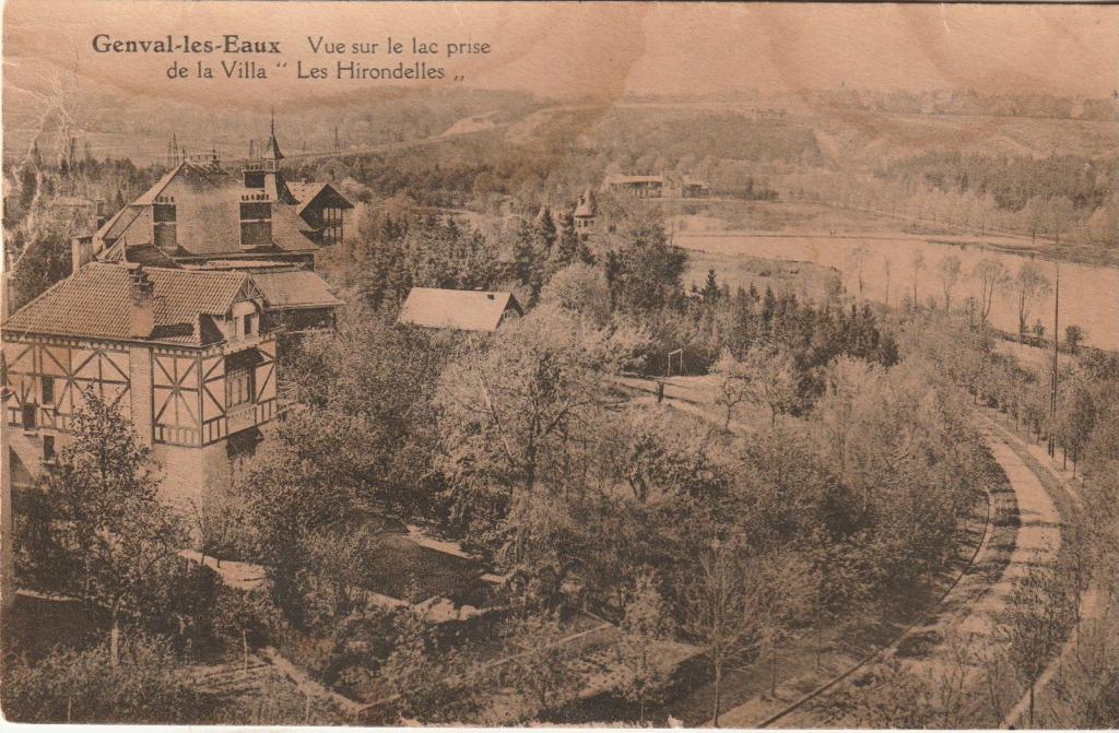 GENVAL LES EAUX VUE SUR LE LAC   PANORAMA  UN BORD DU   CPAB, Enlèvement ou Envoi, Avant 1920, Non affranchie, Brabant Wallon