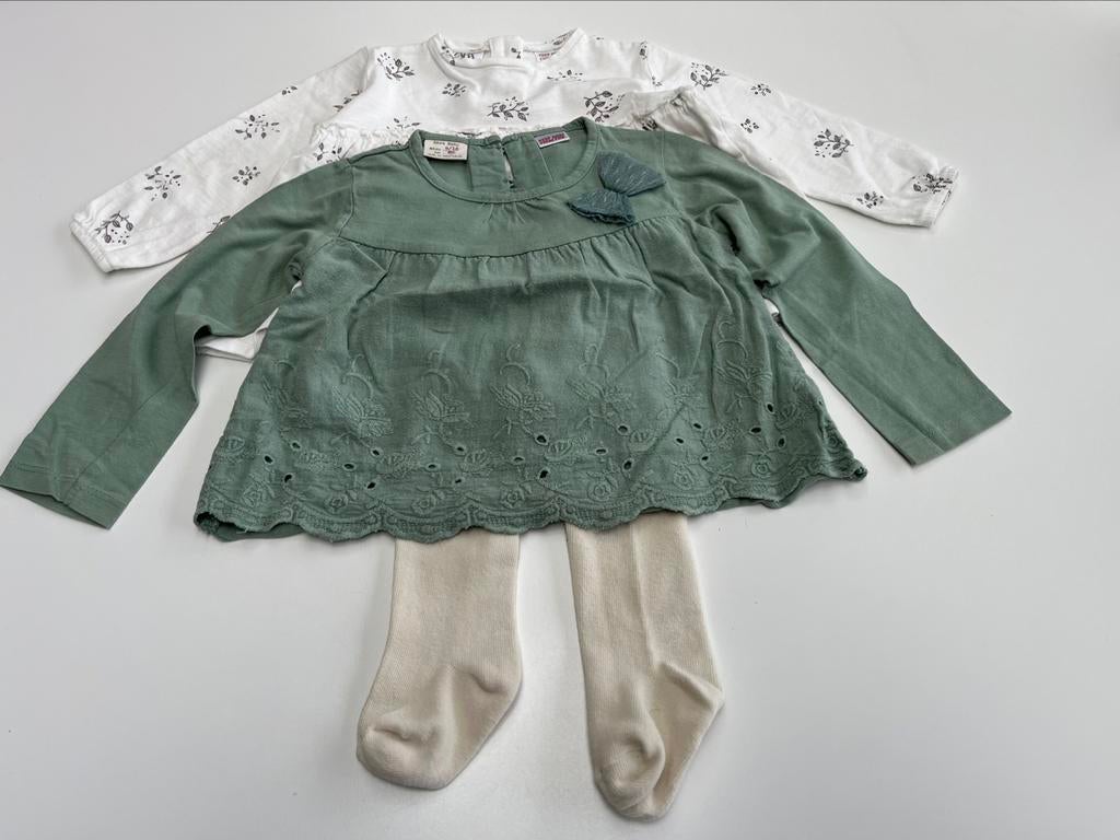 Deux robes et une paire de collants ZARA BABY, Enlèvement ou Envoi, Comme neuf