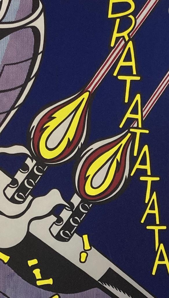 Roy Lichtenstein: lithografie 40 bij 50. Ingelijst verkocht, Ophalen of Verzenden