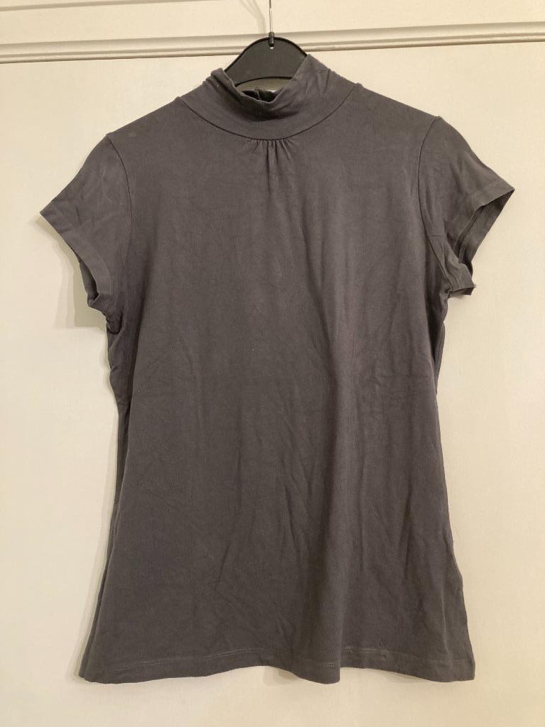 Grijze t-shirt met rolkraag - Pauline B. - T4, Maat 46/48 (XL) of groter, Ophalen of Verzenden, Korte mouw, Pauline B