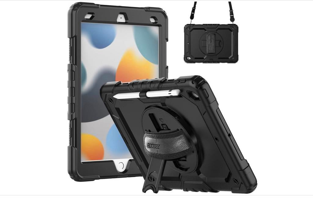 Tablet hoes met draagriem 📱, 10 inch, 7,8,9, Bescherming voor- en achterkant, Ophalen of Verzenden