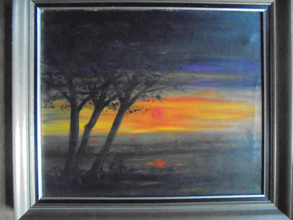 Alice van Meirvenne  Landschap  Valavond, Verzenden