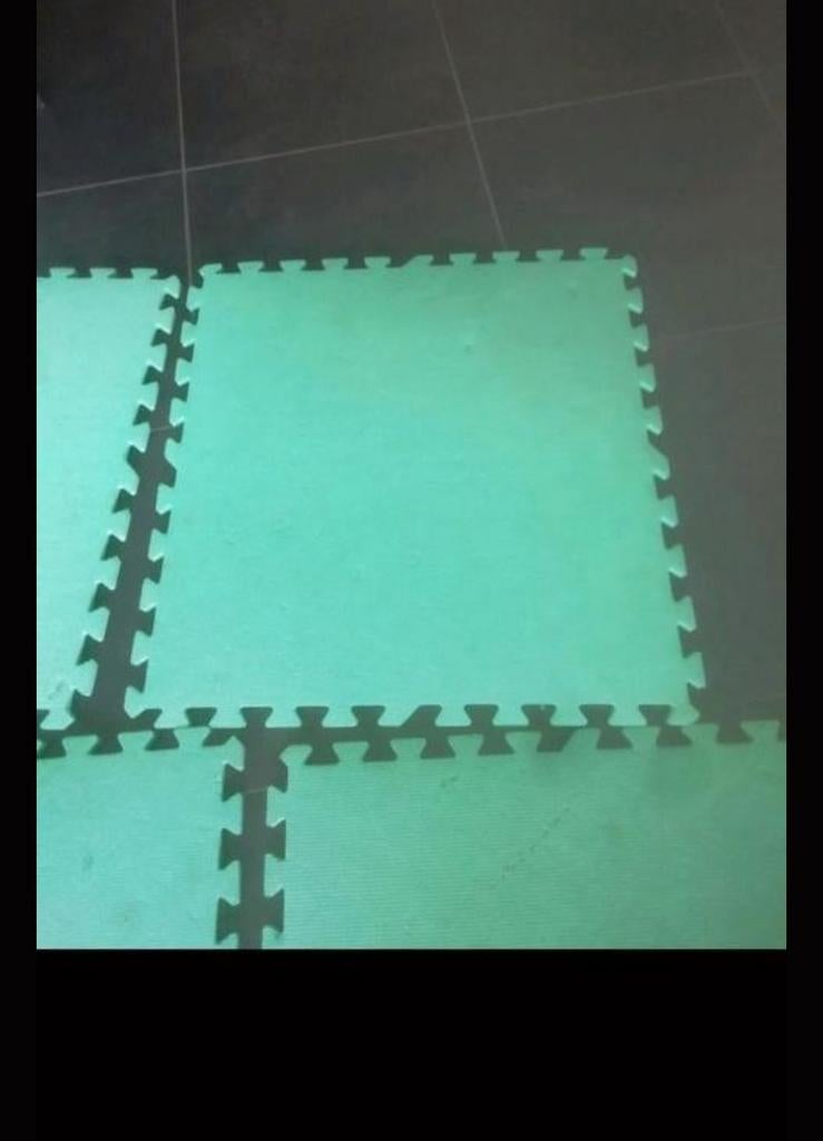 4 grote rubberen vloertegels 50 cm x 50 cm, Kinderen en Baby's, Ophalen of Verzenden, Gebruikt