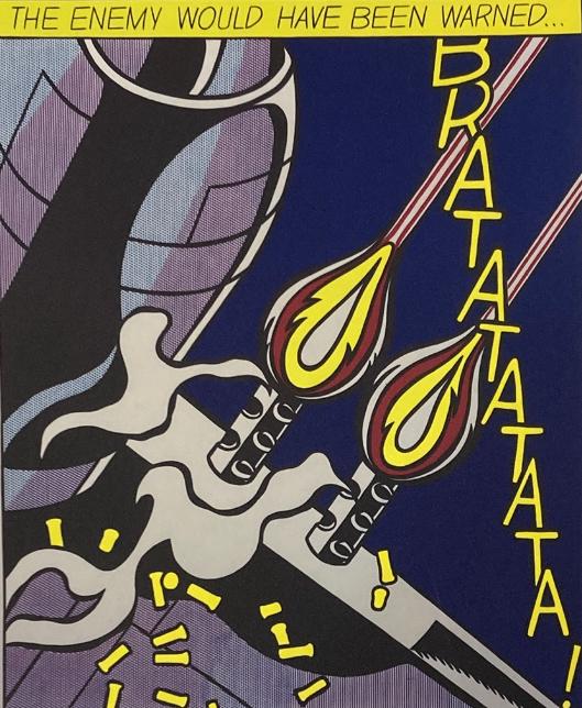 Roy Lichtenstein: lithografie 40 bij 50. Ingelijst verkocht, Ophalen of Verzenden