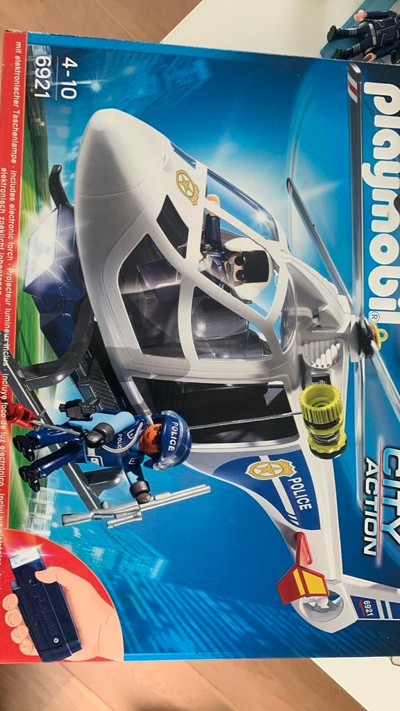 Politiehelikopter playmobil, Ophalen of Verzenden, Zo goed als nieuw